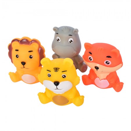 Іграшки для купання тварини BabyToys набір 4 штуки Іграшки для купання тварини BabyToys набір 4 штуки