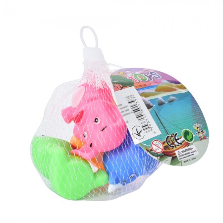 Іграшки для купання тварини BabyToys набір 4 штуки Іграшки для купання тварини BabyToys набір 4 штуки