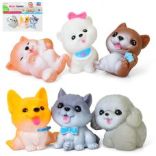 Игрушка для купания TG2616-8-10 собака, 7,5см, набор 3шт, 2 вида, в пакете, 23,5-18-5см