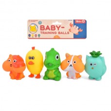 Іграшка для купання тварини 5шт з пищалкою BabyToys W8642