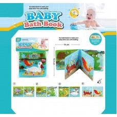 Книга для ванны BabyToys 2022-102 Животные водонепроницаемая с пищалкой