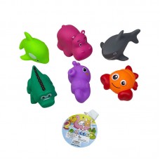 Набор пискавок BabyToys 037-265 Звірятка 6 шт разные цвета