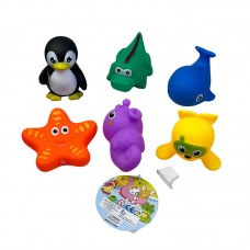 Набор пищащих игрушек BabyToys 037-266 Звірятка 6 штук