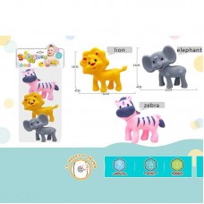 Пискавки детские BabyToys Животные 3 штуки разные цвета