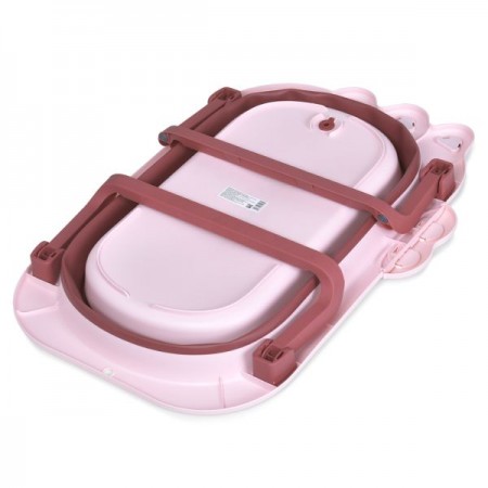 Ванночка ME 1141 CROCO Pink детская, силикон, складная, 80*53,9*20,8, розовый