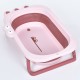 Ванночка ME 1141 CROCO Pink детская, силикон, складная, 80*53, 9*20, 8, розовый