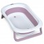Ванночка ME 1151 PLUS Lilac дитяча, з термометром, вкладиш, силікон, складана 78,3*49,3*20,5, рожевий