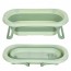 Ванночка ME 1151 PLUS Pale Green дитяча, з термометром, вкладиш, силікон, складана 78,3*49,3*20,5, зелена