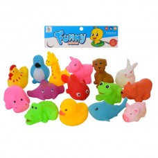Игрушки для купания BabyToys AH88-151 набор 15шт с пищалкой