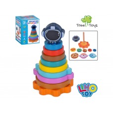 Деревянная пирамидка Космонавт MD 0148, Tree Toys
