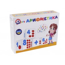 Кубики пластмассовые 12 шт, Арифметика, Технок 0243