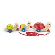 Деревянная каталка Viga Toys Черепашки 