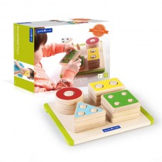 Деревянная логическая пирамидка Guidecraft Manipulatives Фигуры геометрии G6738 