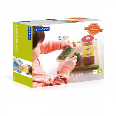 Деревянная логическая пирамидка Guidecraft Manipulatives Фигуры геометрии G6738 Деревянная логическая пирамидка Guidecraft Manipulatives Фигуры геометрии G6738