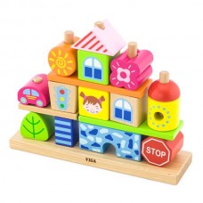 Деревянная пирамидка Viga Toys Городок 