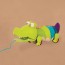 Игрушка-каталка Battat Крокодил Клац-клаус BX1674Z Игрушка-каталка Battat Крокодил Клац-клаус BX1674Z