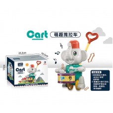 Каталка на палочке BabyToys Слоненятко с звуком, 61 см