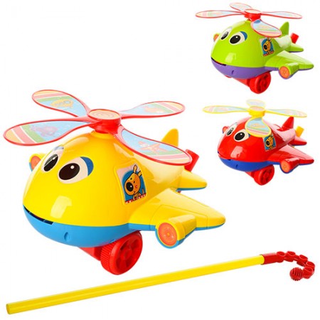 Каталка вертолет BabyToys 0368 со звуком и вращающимся винтом Каталка вертолет BabyToys 0368 со звуком и вращающимся винтом