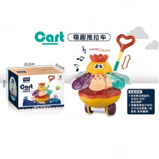 Каталка на палочке BabyToys 0501-2 с звоночком и движущимися элементами
