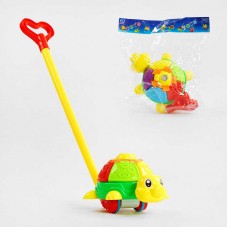 Каталка на палочке BabyToys Черепашка для малышей