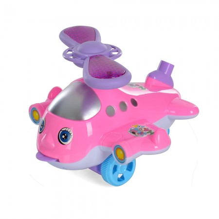 Каталка на палиці вертоліт 47см зі звуком і світлом BabyToys Каталка на палиці вертоліт 47см зі звуком і світлом BabyToys