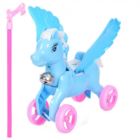 Каталка на палочке конячка BabyToys 32310C махает крыльями Каталка на палочке конячка BabyToys 32310C махает крыльями
