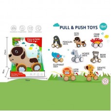 Каталка на палочке BabyToys Тваринка 58070 пластиковая микс видов
