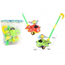 Каталка на палочке Літак BabyToys 9904 со светом и звуком Каталка на палочке Літак BabyToys 9904 со светом и звуком