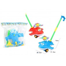 Каталка на палочке BabyToys 9909 Літак со светом и звоном Каталка на палочке BabyToys 9909 Літак со светом и звоном