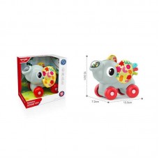 Каталка на палочке BabyToys пластмассовая разноцветная