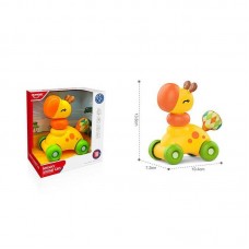 Каталка на палочке BabyToys пластмассовая разноцветная