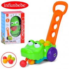 Каталка BabyToys LSB687 крокодил з музикою та кульками Каталка BabyToys LSB687 крокодил з музикою та кульками