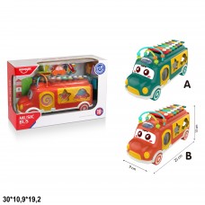 Каталка автобус сортер ксилофон BabyToys HE8023 Каталка автобус сортер ксилофон BabyToys HE8023