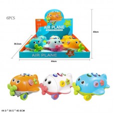 Каталка самолет BabyToys ZY2859A с музыкой и светом на батарейках