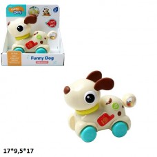 Каталка песик 66007 на мотузці батар.муз.світ.кор.17*9,5*17 
