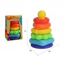 Детская пирамидка BabyToys 9934 разноцветная пластмасса