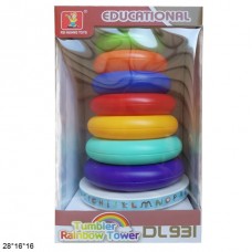Детская пирамидка BabyToys DL931 с кольцами пластмассовая