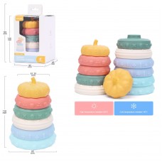 Пірамідка дитяча пластмасова гарбузик BabyToys TR060 Пірамідка дитяча пластмасова гарбузик BabyToys TR060
