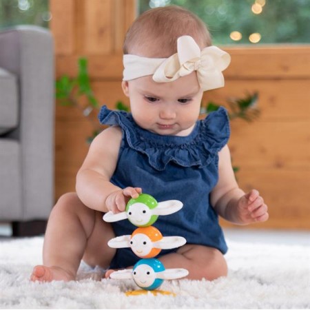 Магнітна пірамідка Fat Brain Toys Dizzy Bees Веселі бджілки F294ML Магнітна пірамідка Fat Brain Toys Dizzy Bees Веселі бджілки F294ML