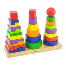 Набор деревянных пирамидок Viga Toys Три фигуры 