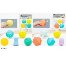 Набор текстурных игрушек BabyToys SDH168-58/60 с пищалкой, 5 шт. Набор текстурных игрушек BabyToys SDH168-58/60 с пищалкой, 5 шт.