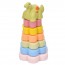 Дитяча піраміда BabyToys 638-115 динозавр 6 кілець 17см