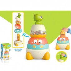 Пирамидка BabyToys 6675 с погремушкой пластиковая Пирамидка BabyToys 6675 с погремушкой пластиковая