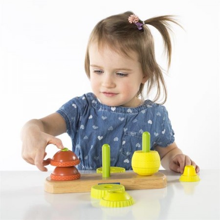 Пірамідка Guidecraft Manipulatives Фрукти G6732 Пірамідка Guidecraft Manipulatives Фрукти G6732