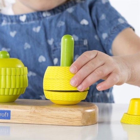 Пірамідка Guidecraft Manipulatives Фрукти G6732 Пірамідка Guidecraft Manipulatives Фрукти G6732