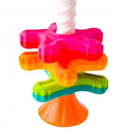Пирамидка-спиннер Fat Brain Toys MiniSpinny тактильная F134ML