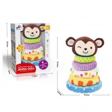 Детская пирамидка BabyToys 678-12 Мавпочка текстильная