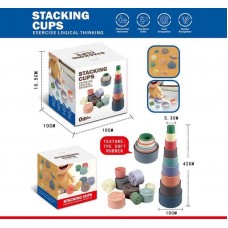 Детская пирамидка BabyToys с животными и цифрами