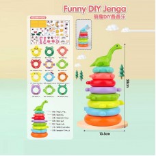 Детская пирамидка BabyToys KD 822-21 разноцветная пластмассовая