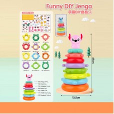 Детская пирамидка BabyToys KD 822-37, 30 см, 8 элементов